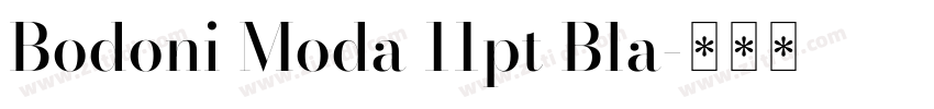 Bodoni Moda 11pt Bla字体转换